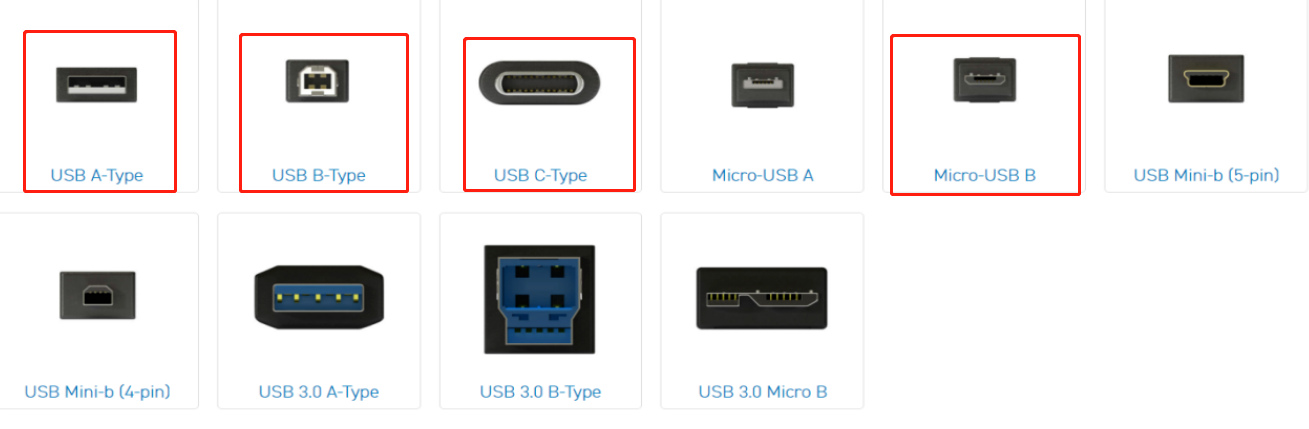 常见的USB接口种类以及区别